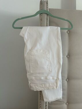 Good American white stretchy skinny jeans 18